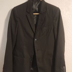 Cherokee Black Men's Two-Button Suit Jacket